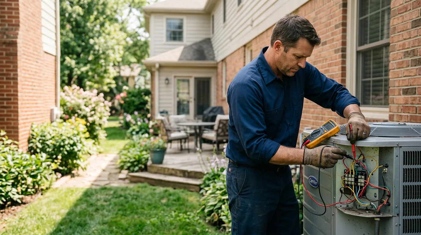 HVAC technician working near Chemung, NY